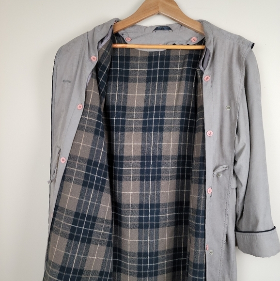 Vintage Utex Design‎ full length, "mole skin" removable lining trench coat - Picture 8 of 12